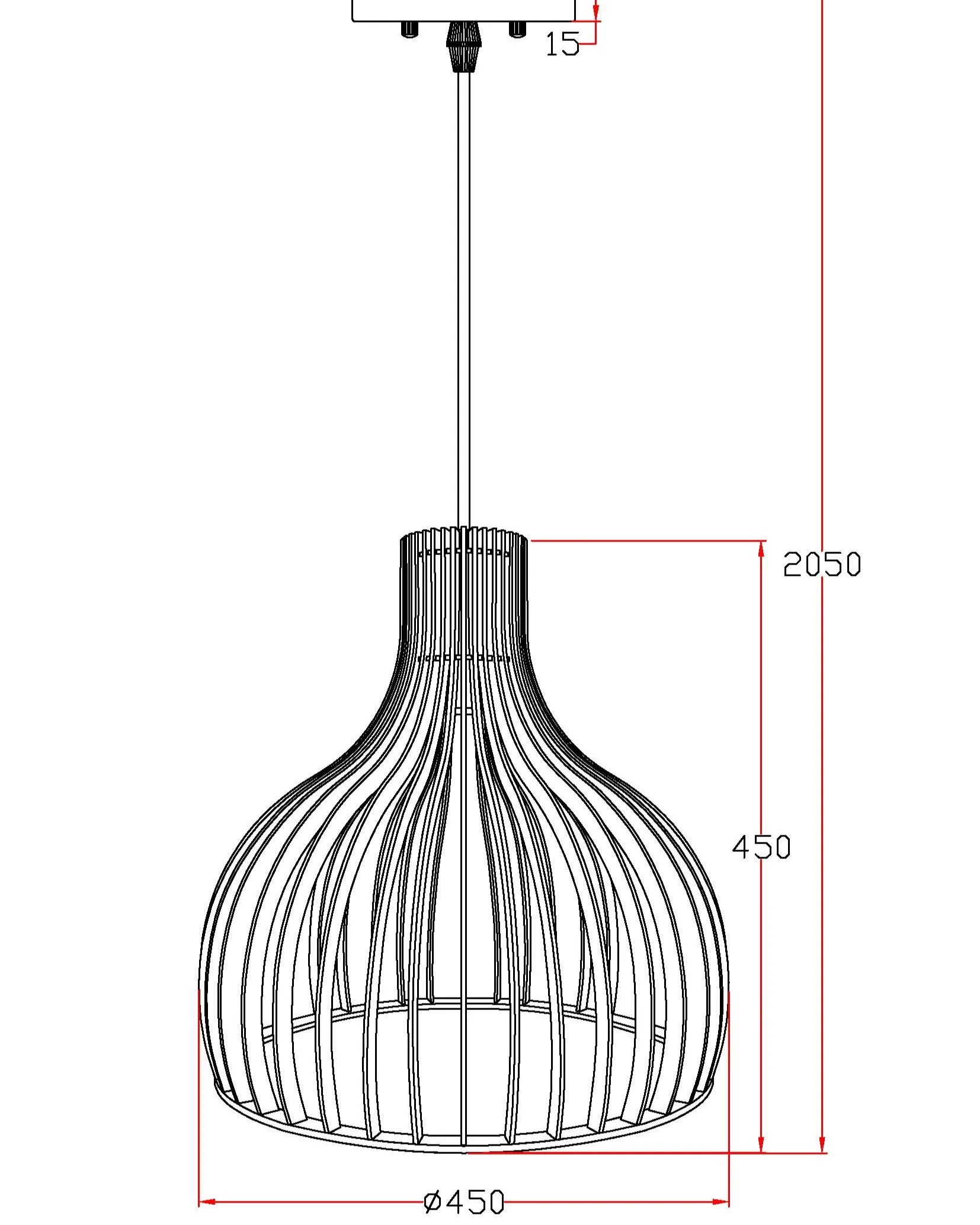 Lampa wisząca GAIA 45/45 - obrazek 5
