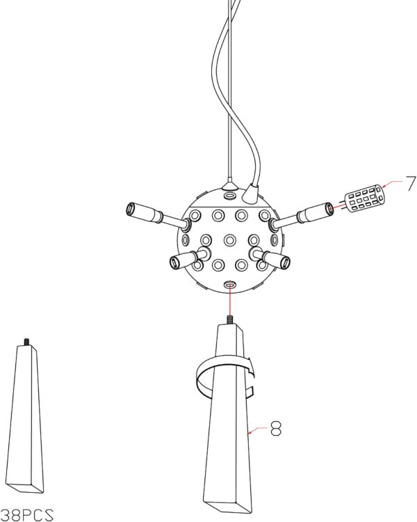 Lampa wisząca SOLISCA 35/35 - obrazek 6