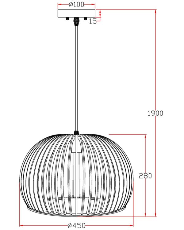 Lampa wisząca GAIA 45/28 - obrazek 5
