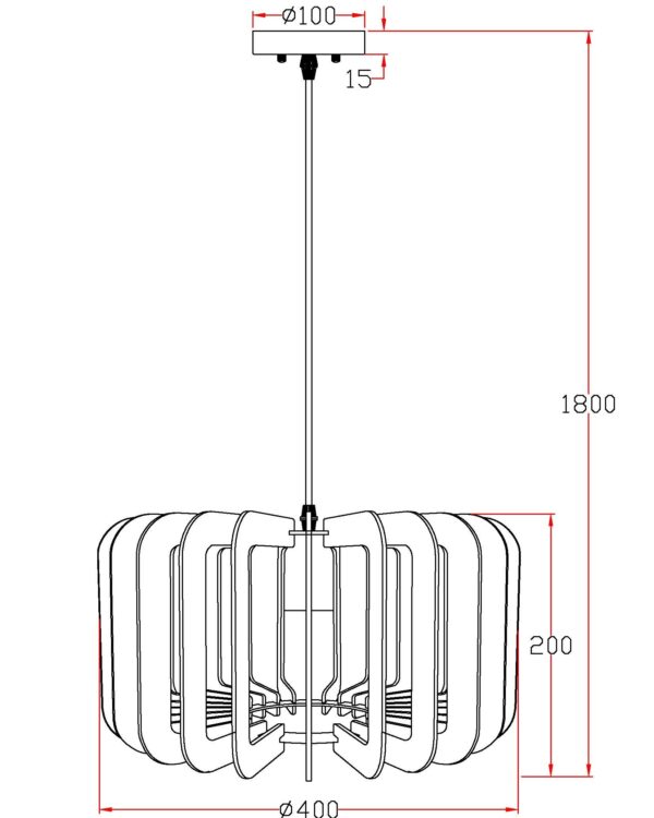 Lampa wisząca BARK 40/20 - obrazek 6